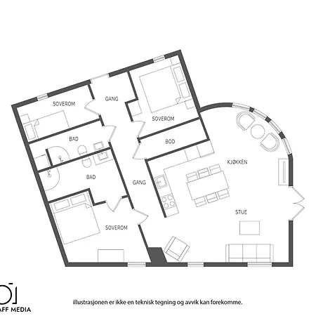 L Urban - Spacious With Private Terrace * Bergen